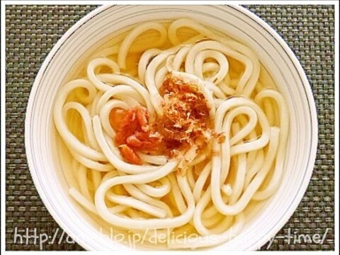 簡単 消化に良い　梅うどん